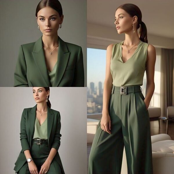 Classy boss series _ v neck with wide bottoms (1) The Authority Edit