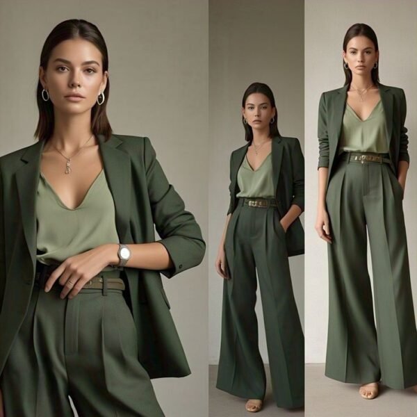 Classy boss series _ v neck with wide bottoms The Authority Edit